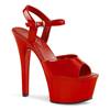 Pleaser - ASPIRE609 Sandale à bride à la cheville, Pole dance chaussures - Chaussures de pole dance - Rouge Product image